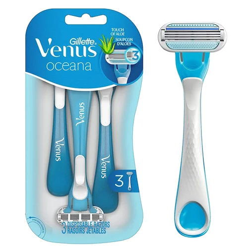 تیغ اصلاح بانوان مدل Venus Oceana بسته 3 عددی^