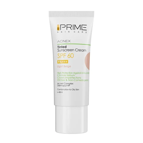 کرم ضد آفتاب رنگ بژ روشن پرایم با SPF 60 حجم 40 میلی لیتر