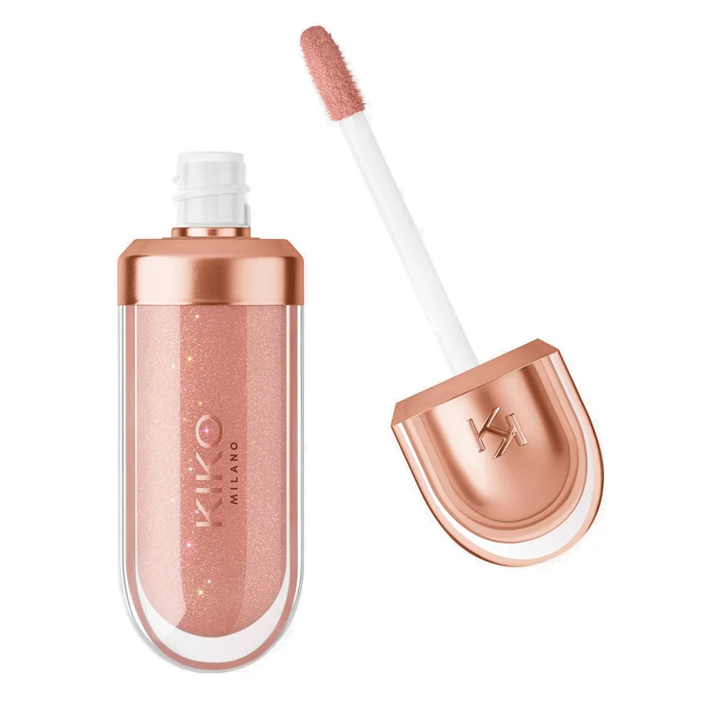 برق لب کیکو مدل Golden Oasis 3D Hydra رنگ Natural Rose 03^