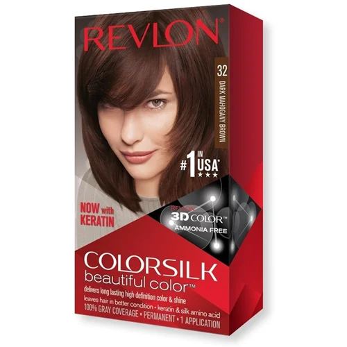 رنگ موی بدون آمونیاک رنگ قهوه ای ماهاگونی تیره رولون شماره 32