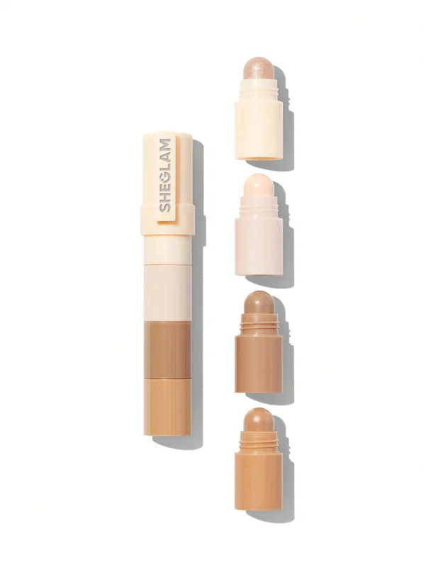 استیک 4 طبقه کانتور و هایلایتر شیگلم رنگ Tan^