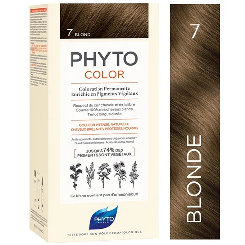 رنگ مو بدون آمونیاک فیتو رنگ بلوند شماره 7