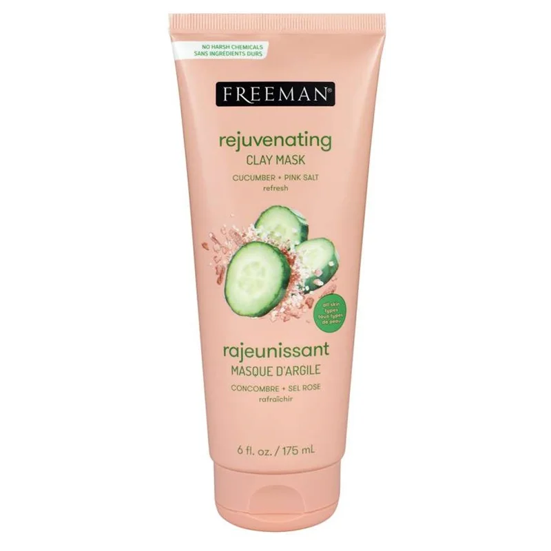 ماسک جوان ساز صورت خیار و نمک صورتی فریمن^