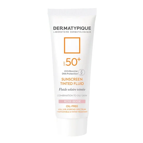 ضد آفتاب رنگی فلویید پوست مختلط و چرب +SPF50 درماتیپیک رنگ رز بژ