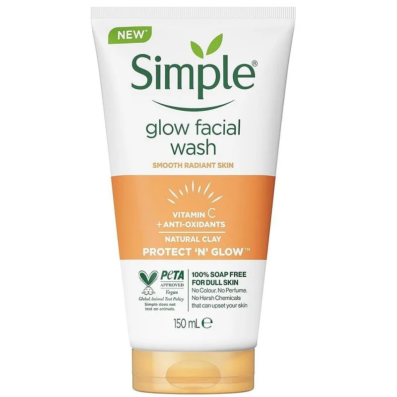 ژل شوینده روشن کننده ویتامین سی سیمپل^