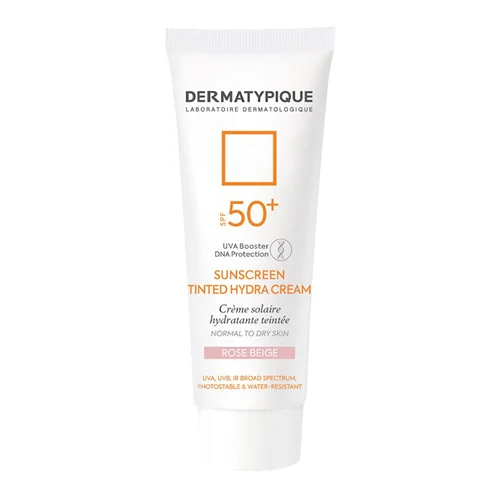 ضد آفتاب رنگی پوست خشک +SPF50 درماتیپیک رنگ رز بژ