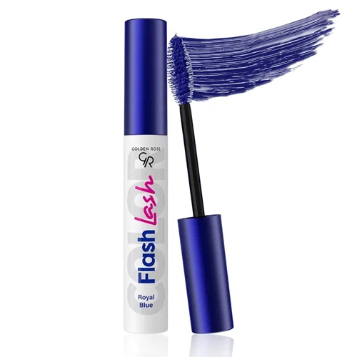 ریمل حجم دهنده گلدن رز مدل Flash Lash رنگ آبی درباری^