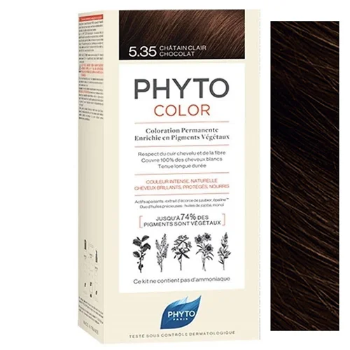 رنگ موی فیتو شکلاتی روشن شماره 5.35