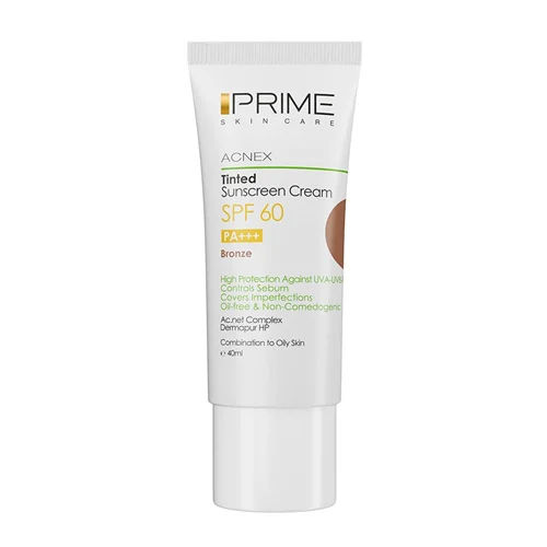 کرم ضد آفتاب رنگ برنز پرایم با SPF 60 حجم 40 میلی لیتر